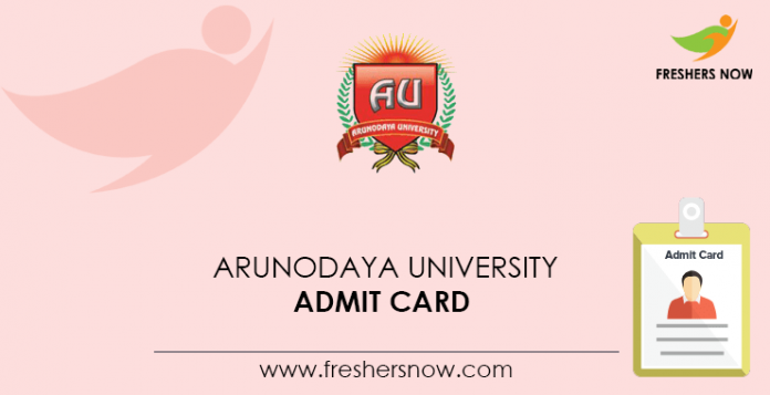 Arunodaya University Admit Card