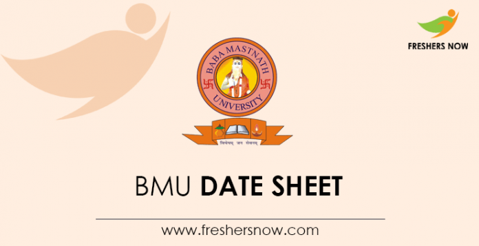 BMU Date Sheet