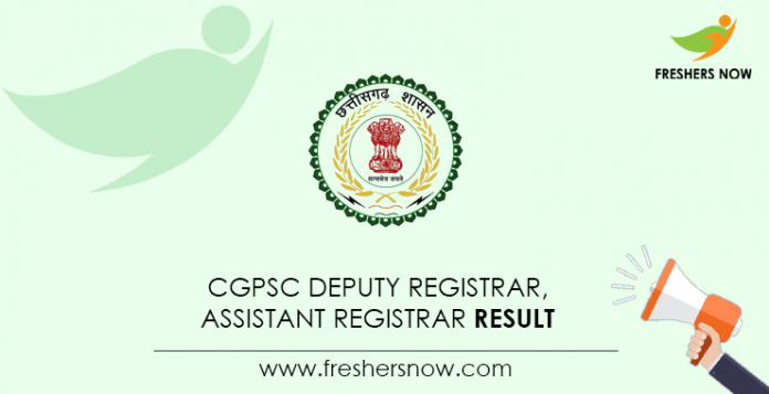 CGPSC-Deputy-Registrar,-Assistant-Registrar-Result