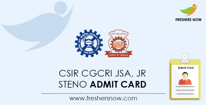 CSIR-CGCRI-JSA,-Jr-Steno-Admit-Card