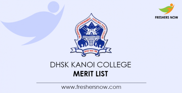 DHSK Kanoi College Merit List