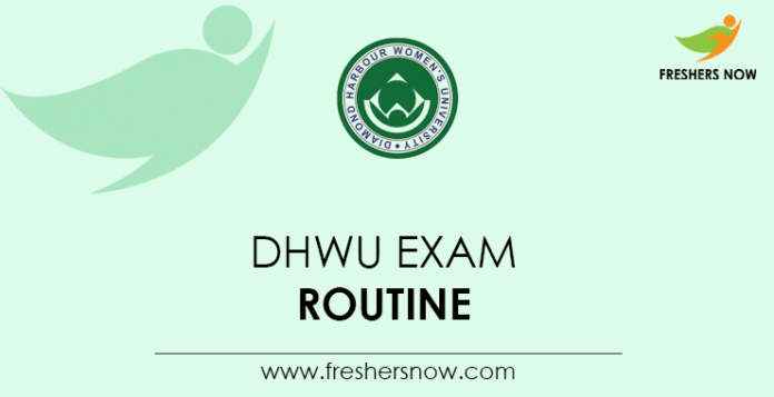 DHWU Exam Routine