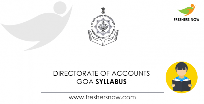 Directorate of Accounts Goa Syllabus