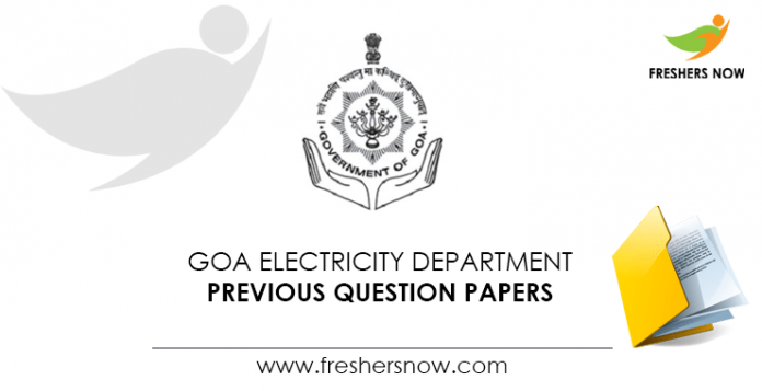 Goa Electricity Department Previous Question Papers