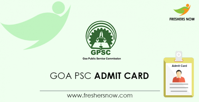 Goa-PSC-Admit-Card