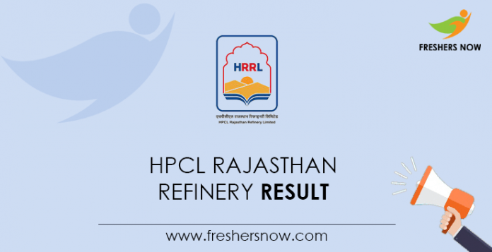 HPCL-Rajasthan-Refinery-Result