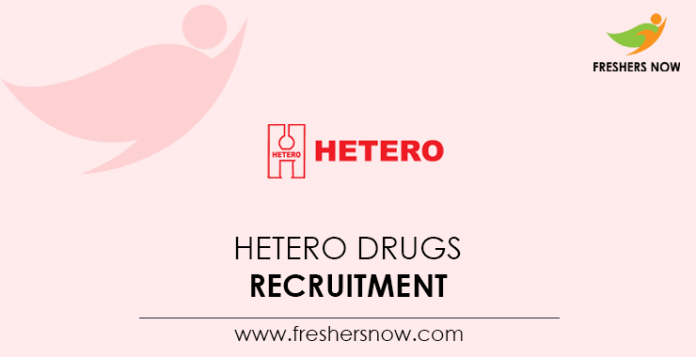 Hetero Drugs Recruitment
