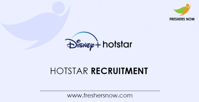 Hotstar Recruitment