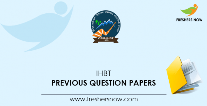 IHBT Previous Question Papers
