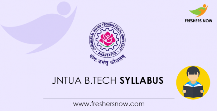 JNTUA B.Tech Syllabus