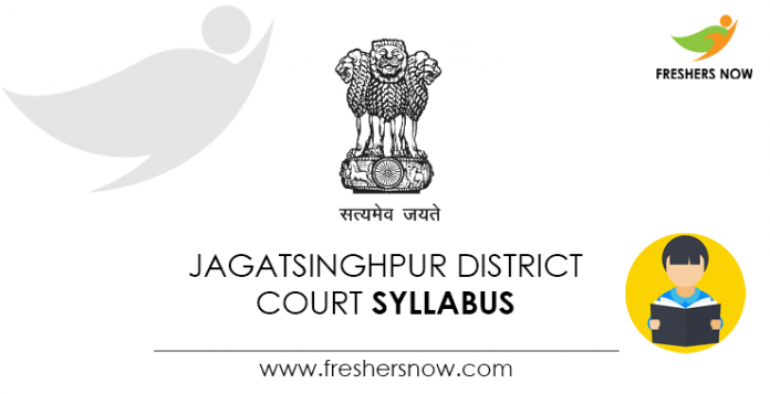 Jagatsinghpur District Court Syllabus