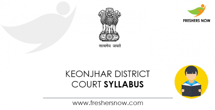 Keonjhar District Court Syllabus