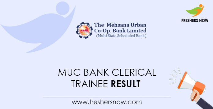 MUC-Bank-Clerical-Trainee-Result