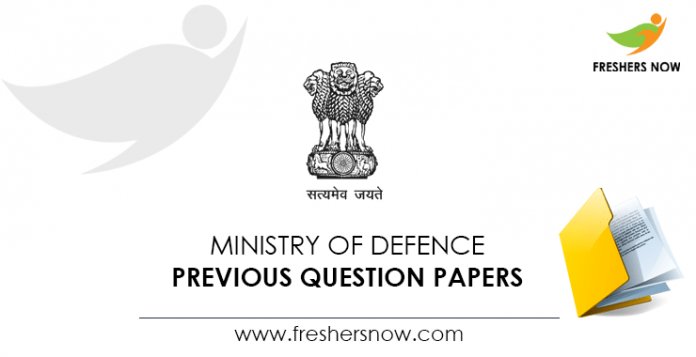 Ministry of Defence Previous Question Papers