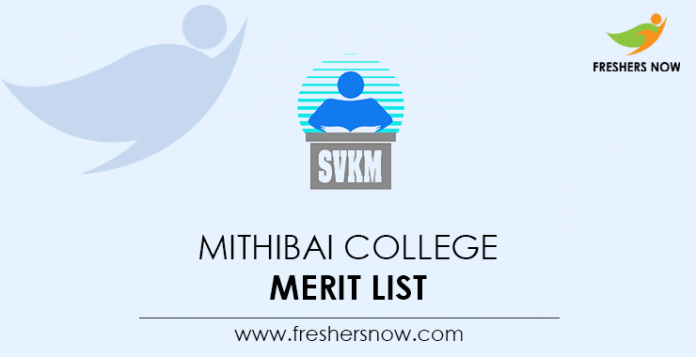 Mithibai College Merit List