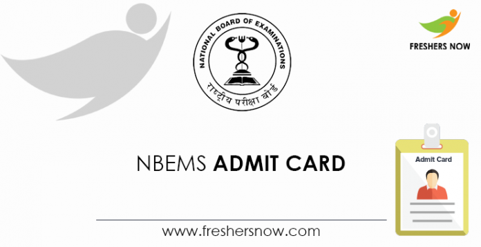 NBEMS-Admit-Card