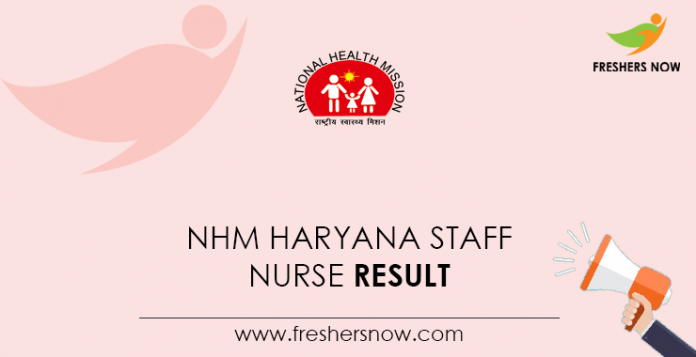 NHM-Haryana-Staff-Nurse-Result
