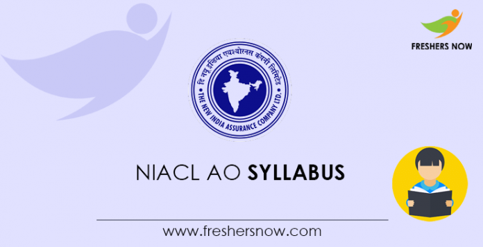 NIACL AO Syllabus