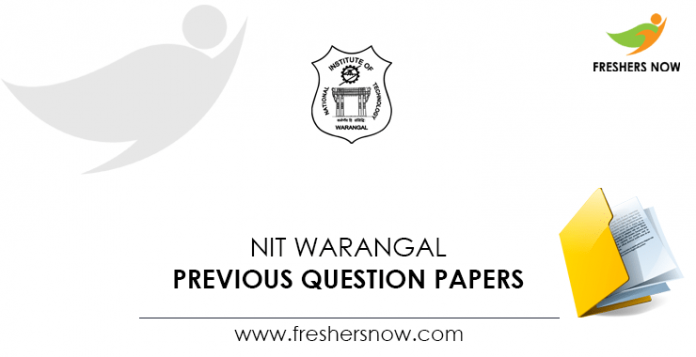 NIT Warangal Previous Question Papers