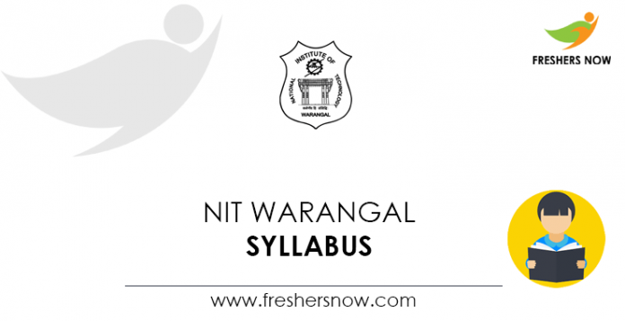 NIT Warangal Syllabus