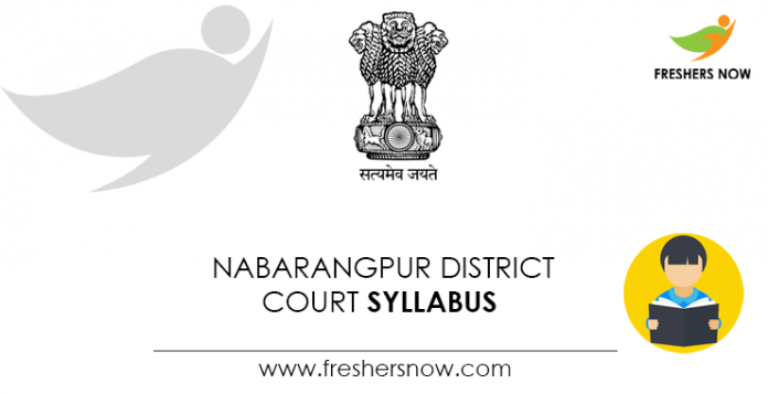 Nabarangpur District Court Syllabus