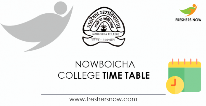Nowboicha College Time Table