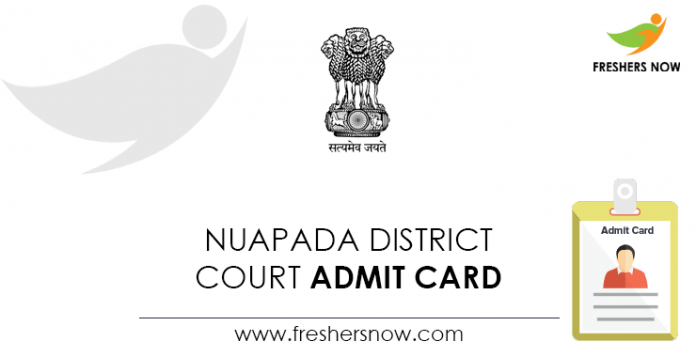 Nuapada-District-Court-Admit-Card