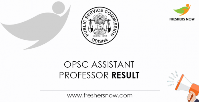 OPSC-Assistant-Professor-Result