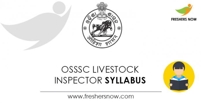 OSSSC Livestock Inspector Syllabus