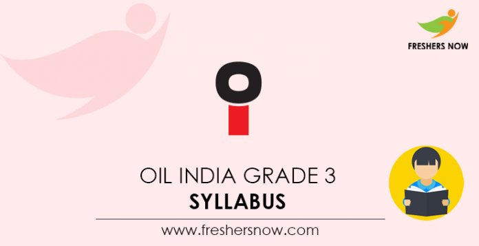 Oil India Grade 3 Syllabus