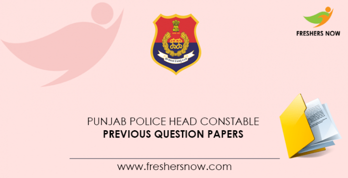 Punjab Police Head Constable Previous Question Papers