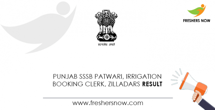 Punjab-SSSB-Patwari,-Irrigation-Booking-Clerk,-Zilladars-Result