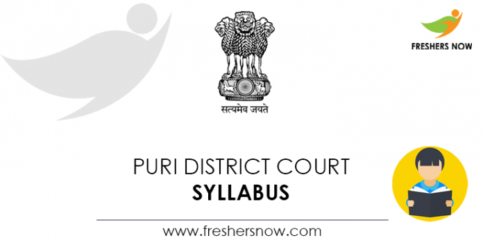 Puri District Court Syllabus