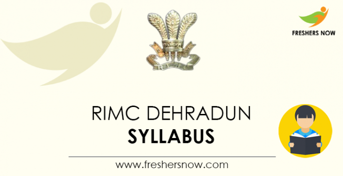 RIMC Dehradun Syllabus