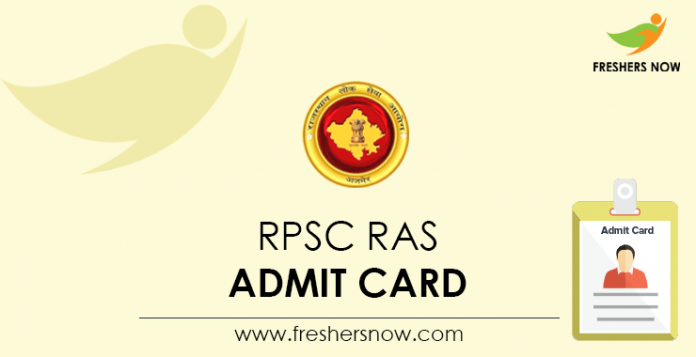 RPSC RAS Admit Card