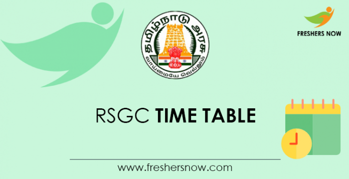 RSGC Time Table