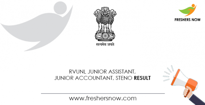 RVUNL-Junior-Assistant,-Junior-Accountant,-Steno-Result