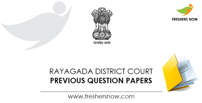 Rayagada District Court Previous Question Papers