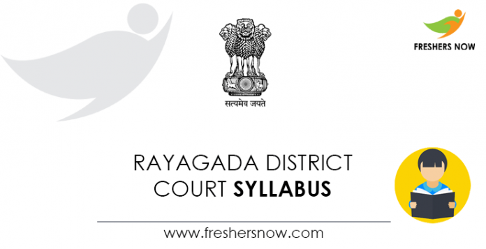 Rayagada District Court Syllabus