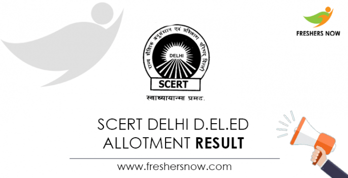 SCERT-Delhi-D.El.Ed-Allotment-Result