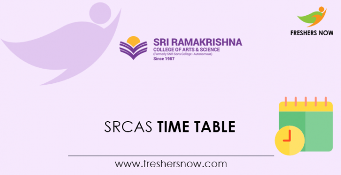 SRCAS Time Table