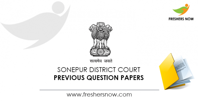 Sonepur District Court Previous Question Papers