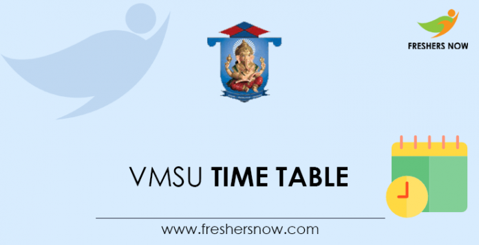 VMSU Time Table