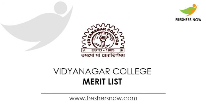 Vidyanagar College Merit List
