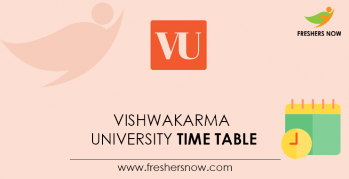 Vishwakarma-University-Time-Table