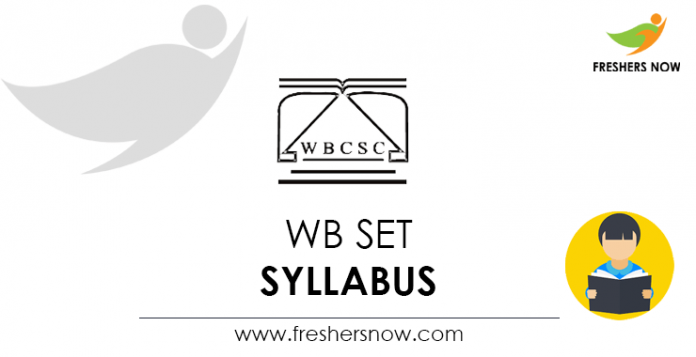 WB SET Syllabus