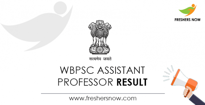 WBPSC-Assistant-Professor-Result