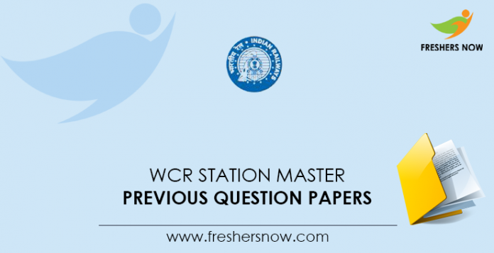 WCR Station Master Previous Question Papers