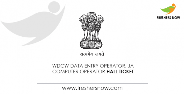 WDCW-Data-Entry-Operator,-JA-Computer-Operator-Hall-Ticket
