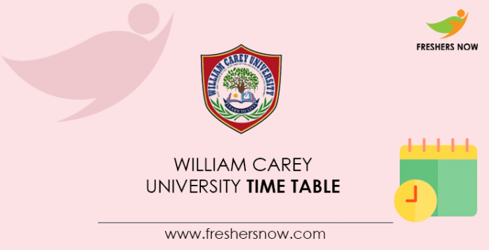 William Carey University Time Table